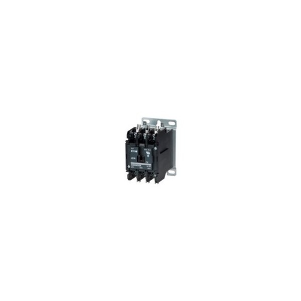 Eaton Definite Purpose Contactor, 277V AC, 2 P, Non-Reversing, Quick Connect & Screw C25DND240H - main